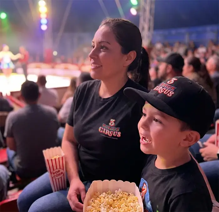 3 rings circus family event merch